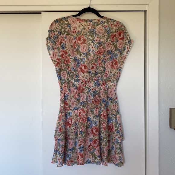 Zara size Large Floral Printed Dress - Picture 4 of 5
